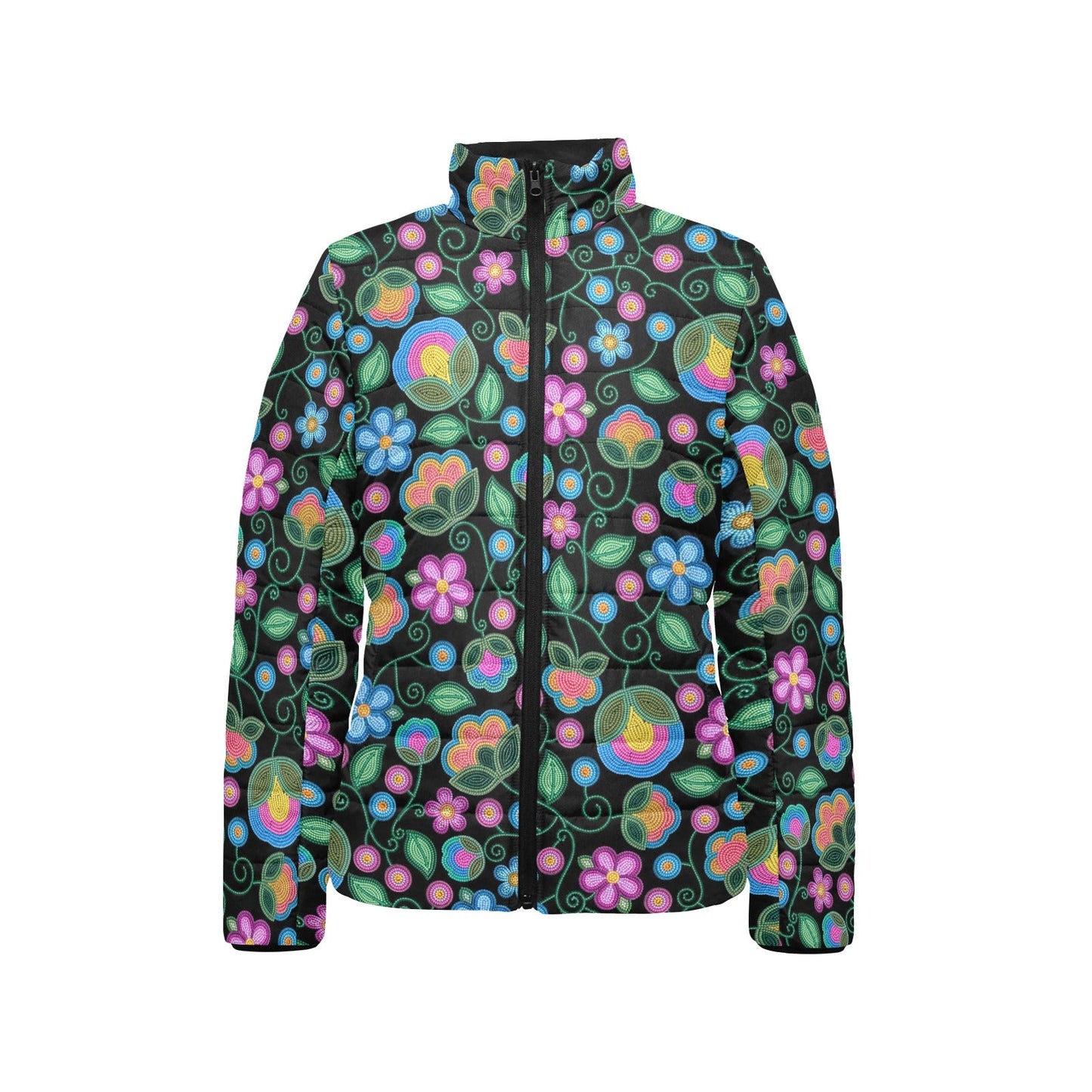 Turquoise Sunbeam Stand Collar Jacket