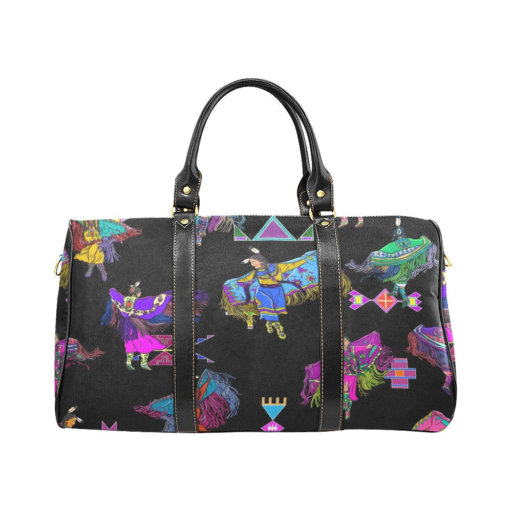 Women's Fancy Dancers Black Large Travel Bag
