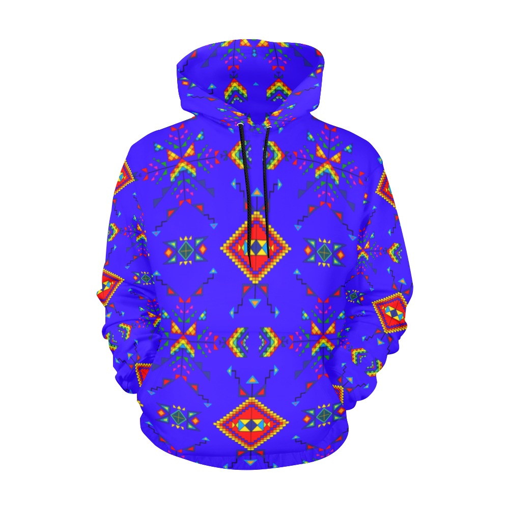 Buffalo Jump Blue Hoodie for Women