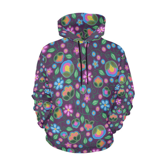 Turquoise Sunbeam Violet Hoodie for Women