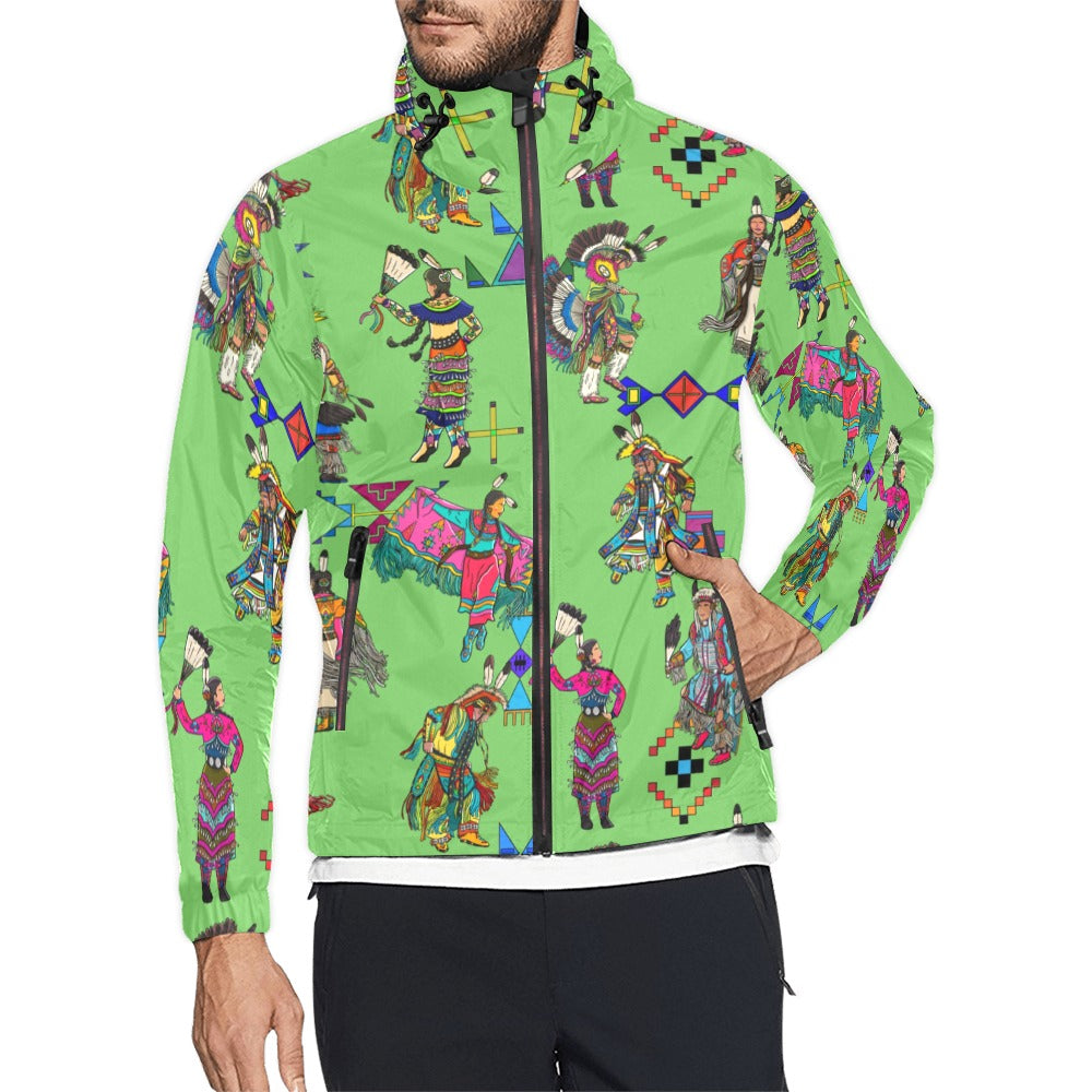 Grand Entry Dancers Grass Men's Windbreaker