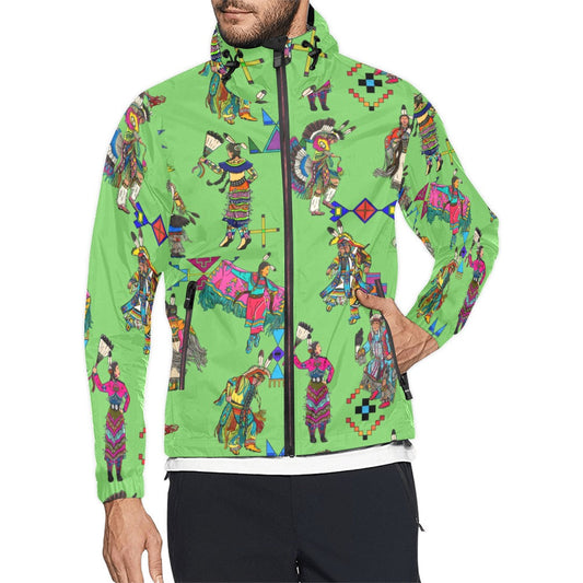 Grand Entry Dancers Grass Men's Windbreaker