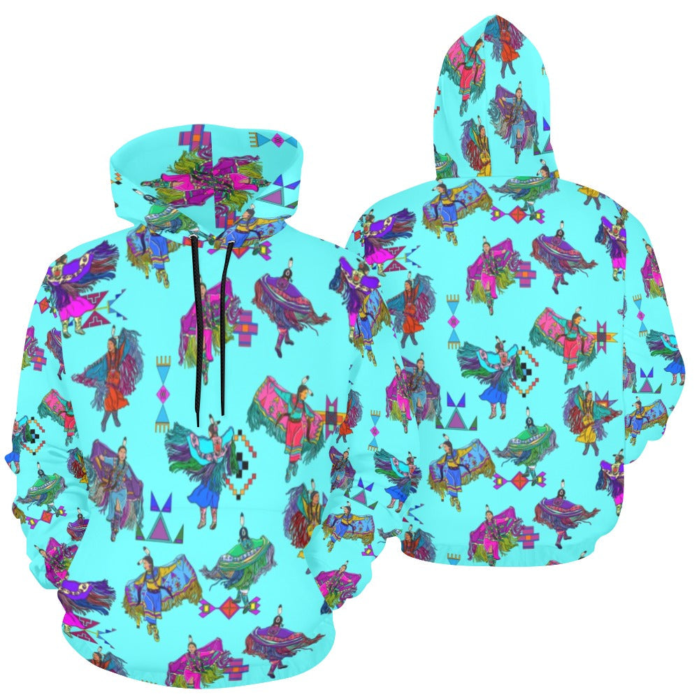 Women's Fancy Dancers Turquoise Hoodie for Women