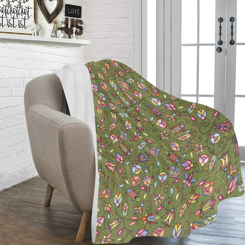 Buffalo Bloom Sage X-Large Micro Fleece Blanket