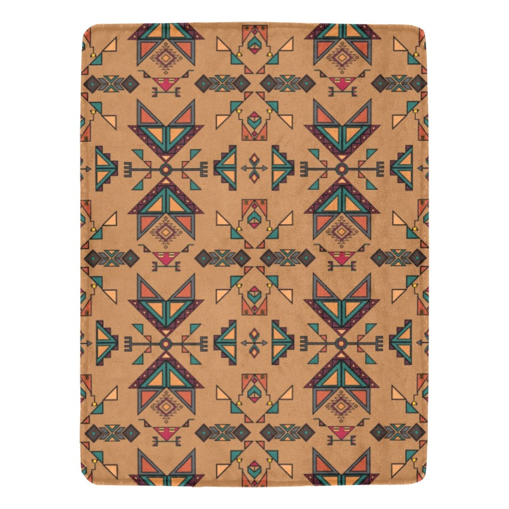 Arrow dawn Brown X-Large Micro Fleece Blanket
