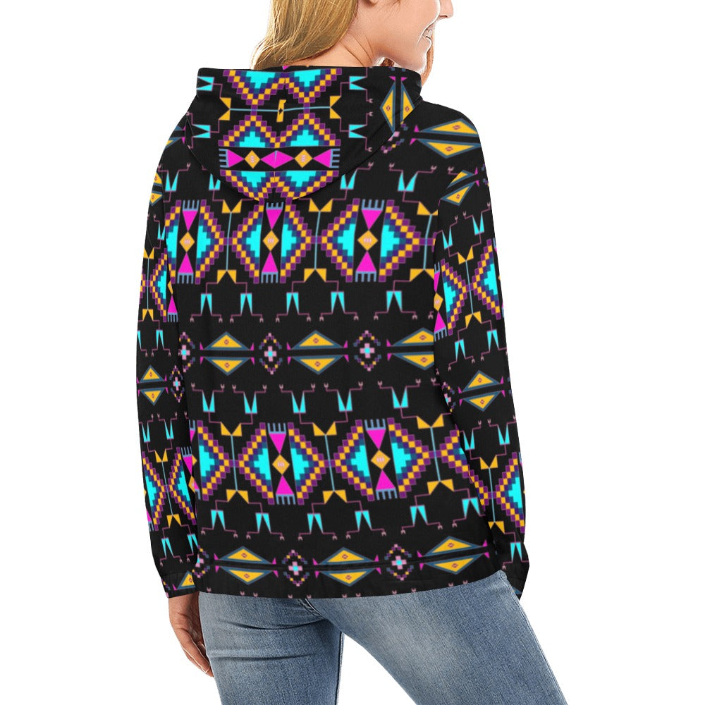 Rite of Passage Black Hoodie for Women