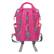 Load image into Gallery viewer, Beaded Lemonade Multi-Function Diaper Backpack/Diaper Bag
