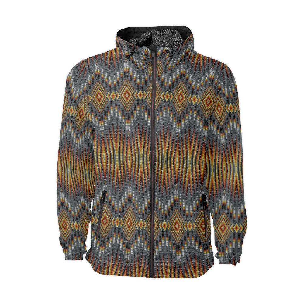 Fire Feather Grey Men's Windbreaker