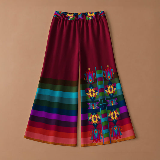 Floral Pathway Ribbon Pants