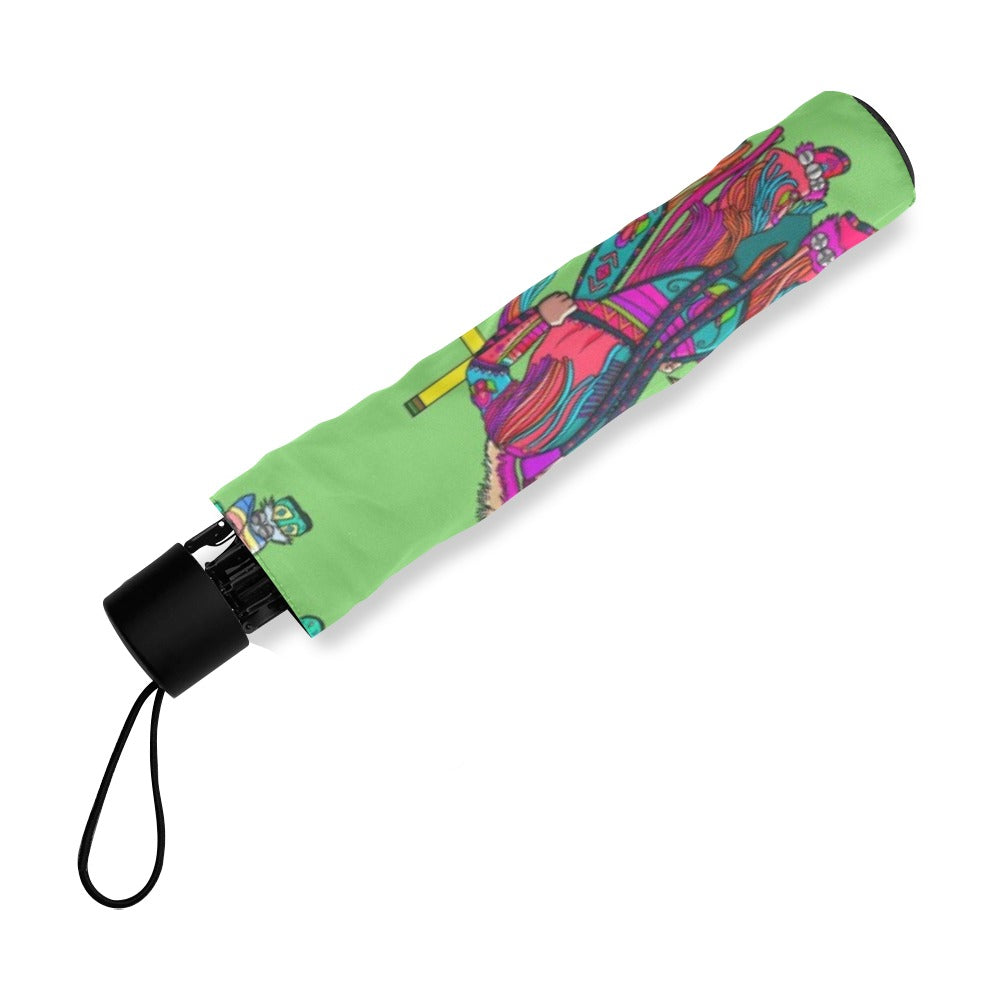 Men's Grass Dancers Grass Foldable Umbrella