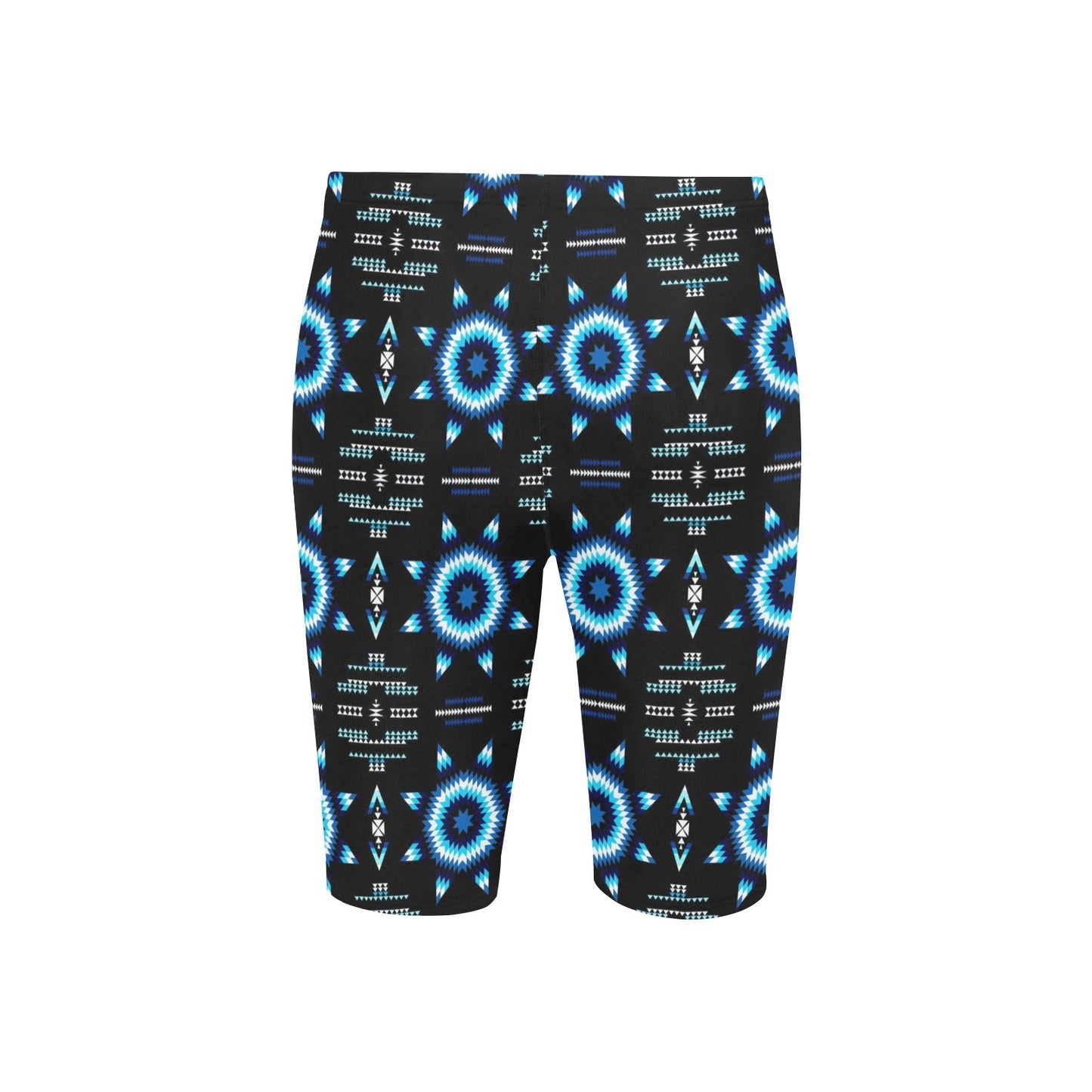 Rising Star Wolf Moon Men's Knee Length Swimming Trunks