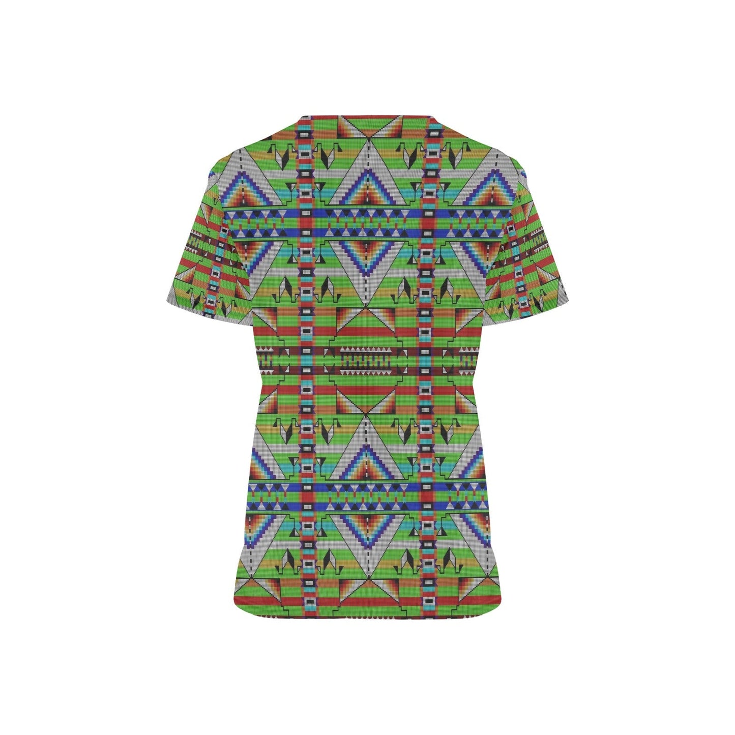 Medicine Blessing Lime Green Scrub Top