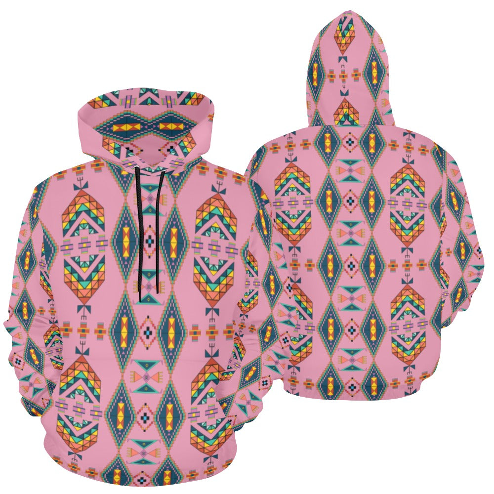 Travois Tipi Dusky Sunset Hoodie for Women
