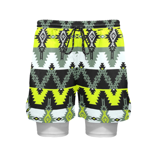 Two Spirit Medicine Men's Sports Shorts with Compression Liner