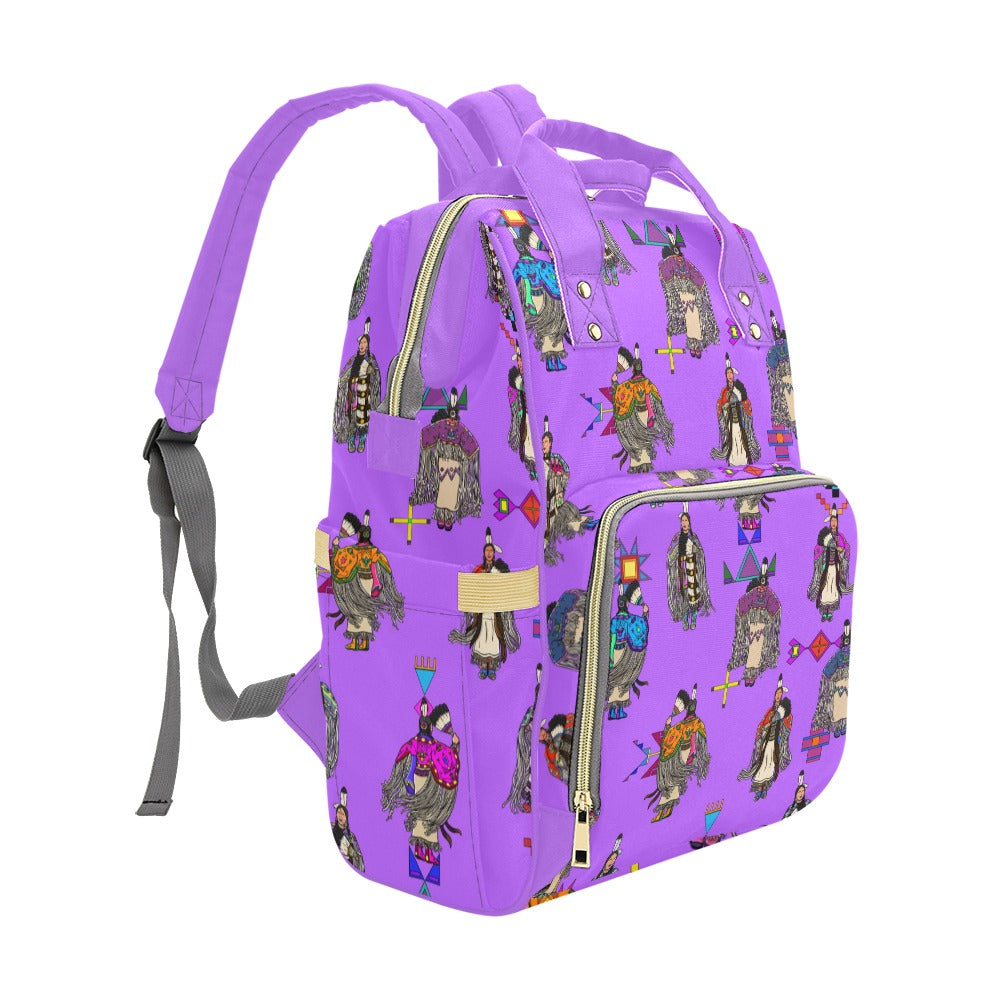 Women's Tradish Dancers Purple Multi-Function Diaper Backpack