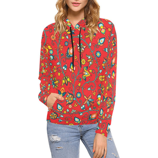 Thorny Path Red Hoodie for Women