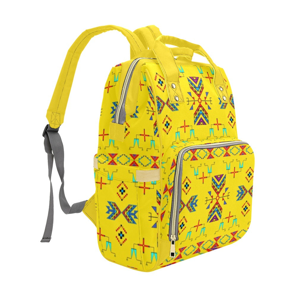 Rainy Chief Rainbow Yellow Multi-Function Diaper Backpack