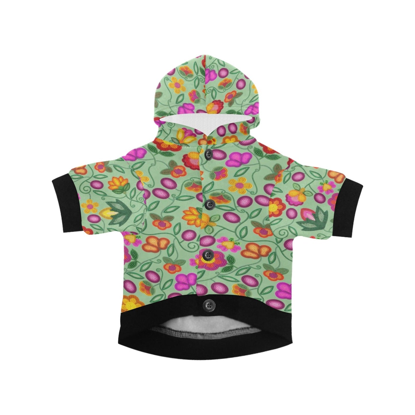 Boreal Bounty Green Pet Hoodie