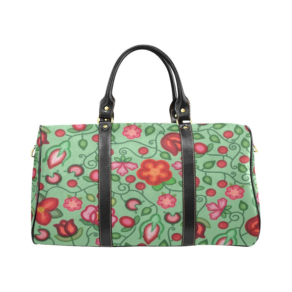 Rose Reverie Green Small Travel Bag