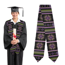Load image into Gallery viewer, Evening Feather Wheel Graduation Stole
