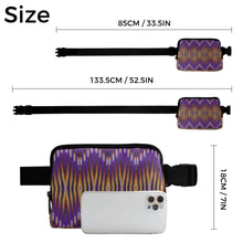 Load image into Gallery viewer, Fire Feather Purple Belt Bag
