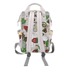 Load image into Gallery viewer, Strawberry Dreams Br Bark Multi-Function Diaper Backpack/Diaper Bag
