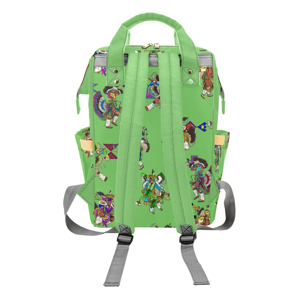 Men's Fancy Dancers Grass Multi-Function Diaper Backpack