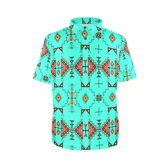 Thunder Flight Turquoise Polo Shirt