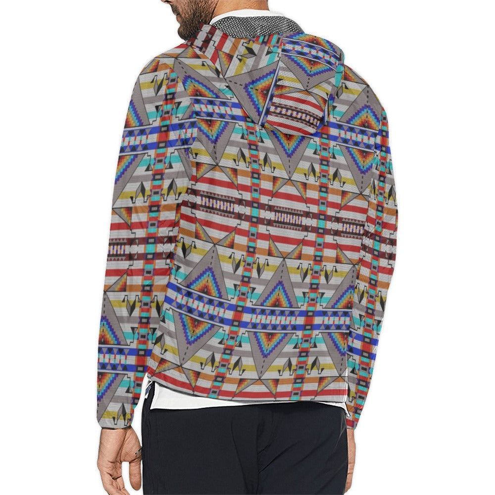 Medicine Blessing White Men's Windbreaker