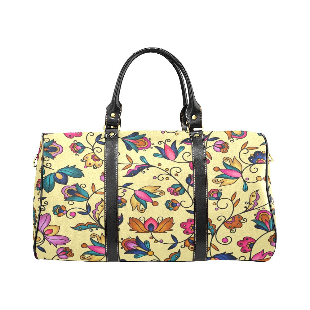 Copper Prairie Petals Yellow Small Travel Bag