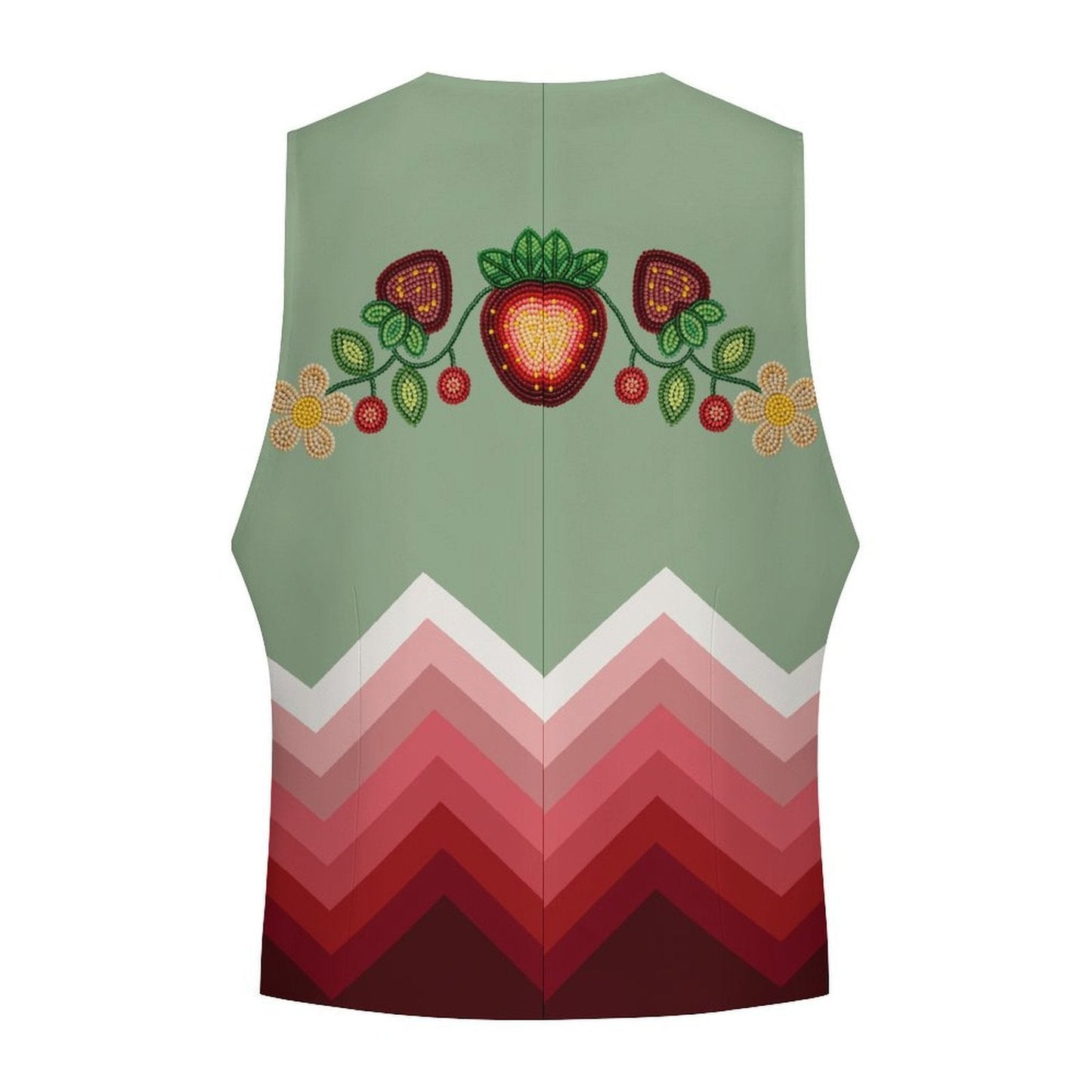Garden Berry Women's Sleeveless Suit Vest