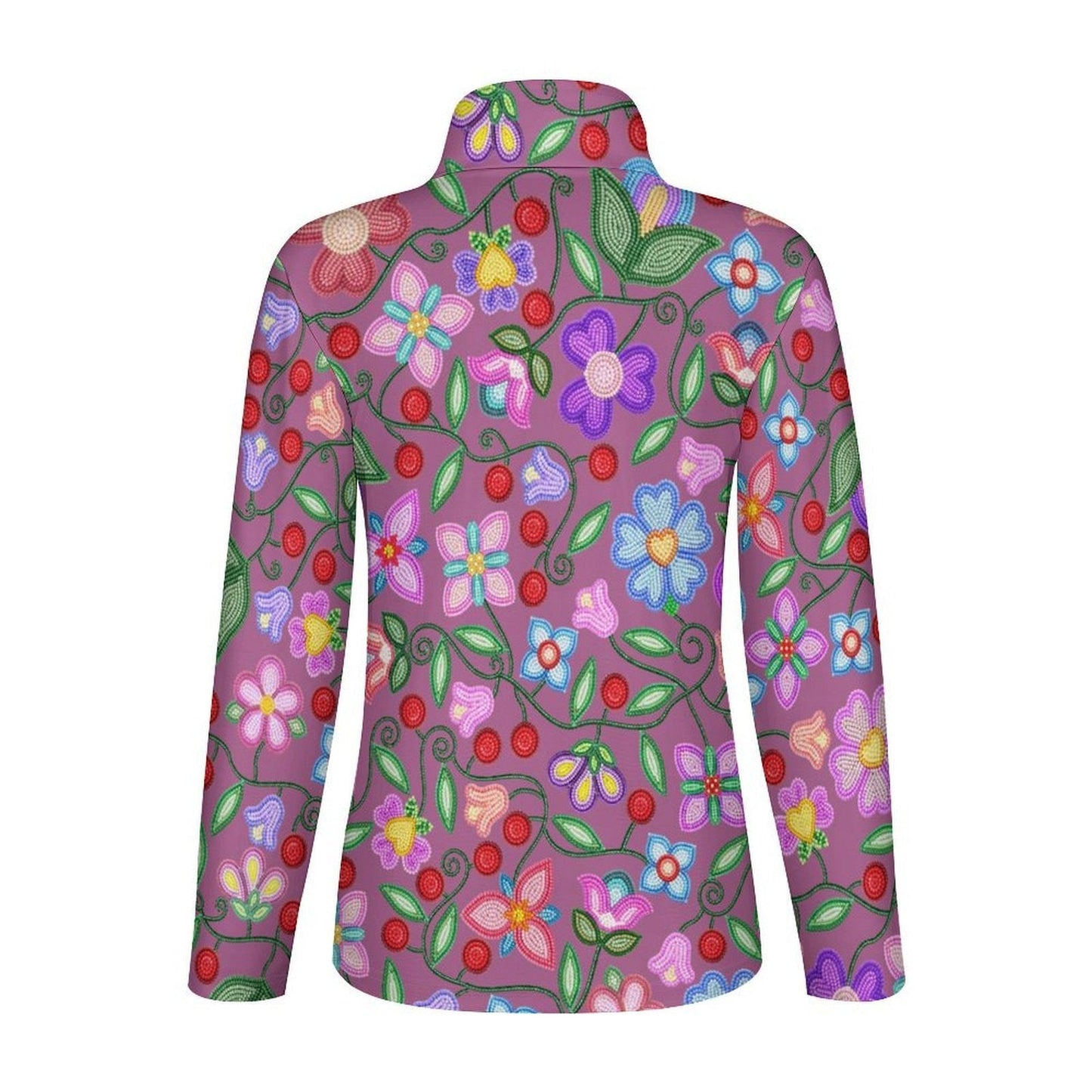 Petal Harmony Dusty Rose Long Sleeve Yoga Shirt