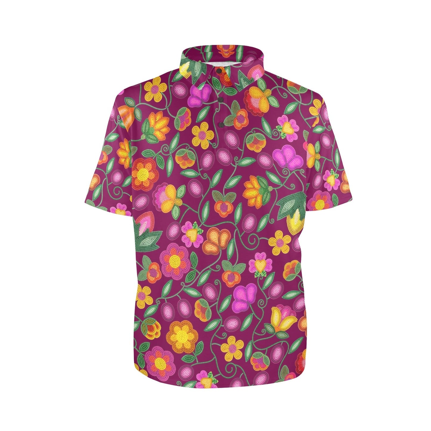 Boreal Bounty Dark Magenta Polo Shirt