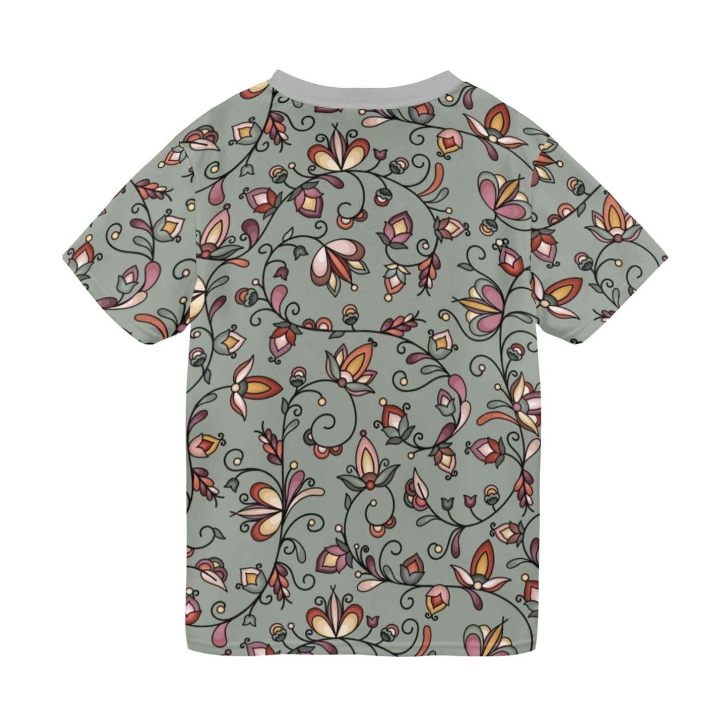 Burnt Sky Petals Green T-shirt for Men