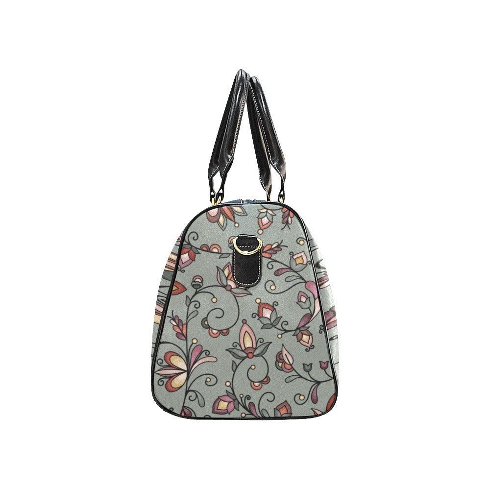 Burnt Sky Petals Green Small Travel Bag