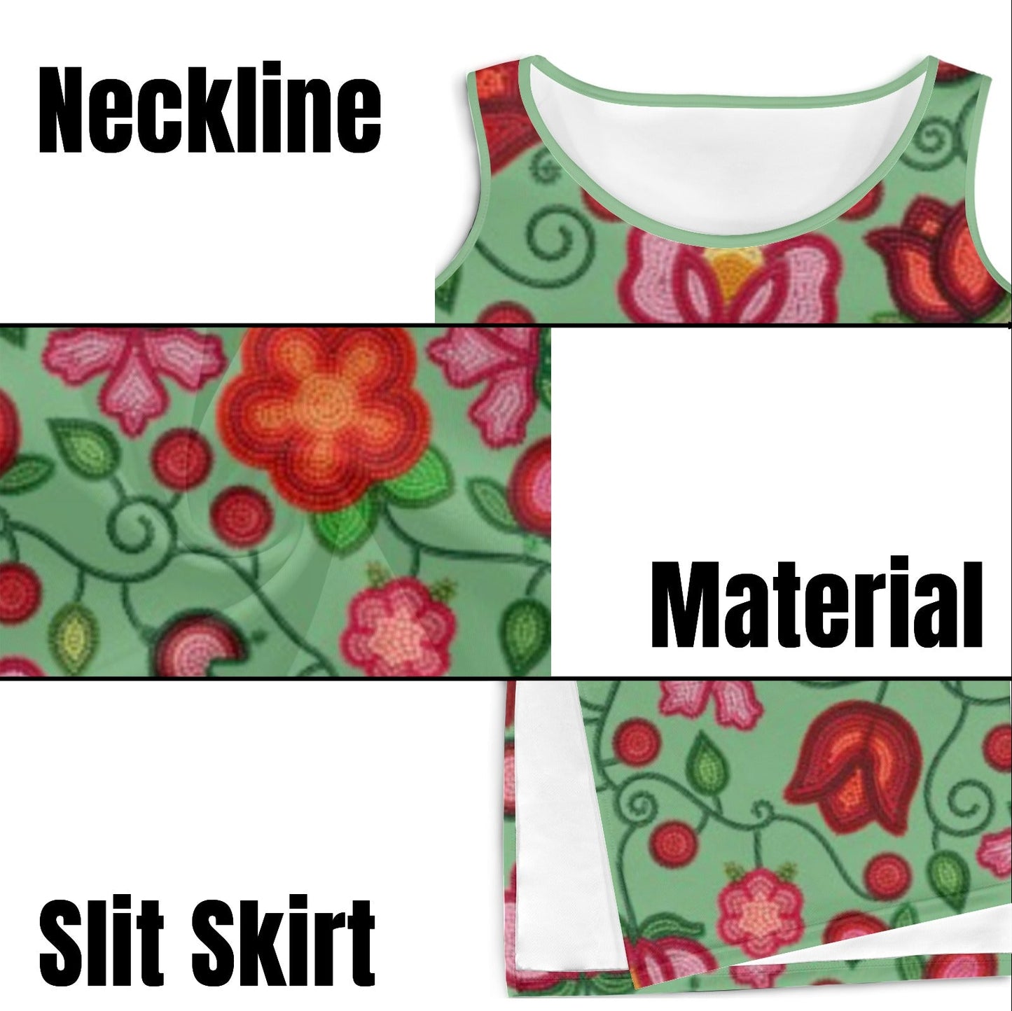 Rose Reverie Green Phaedra Dress