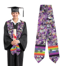 Load image into Gallery viewer, Culture in Nature Purple Graduation Stole
