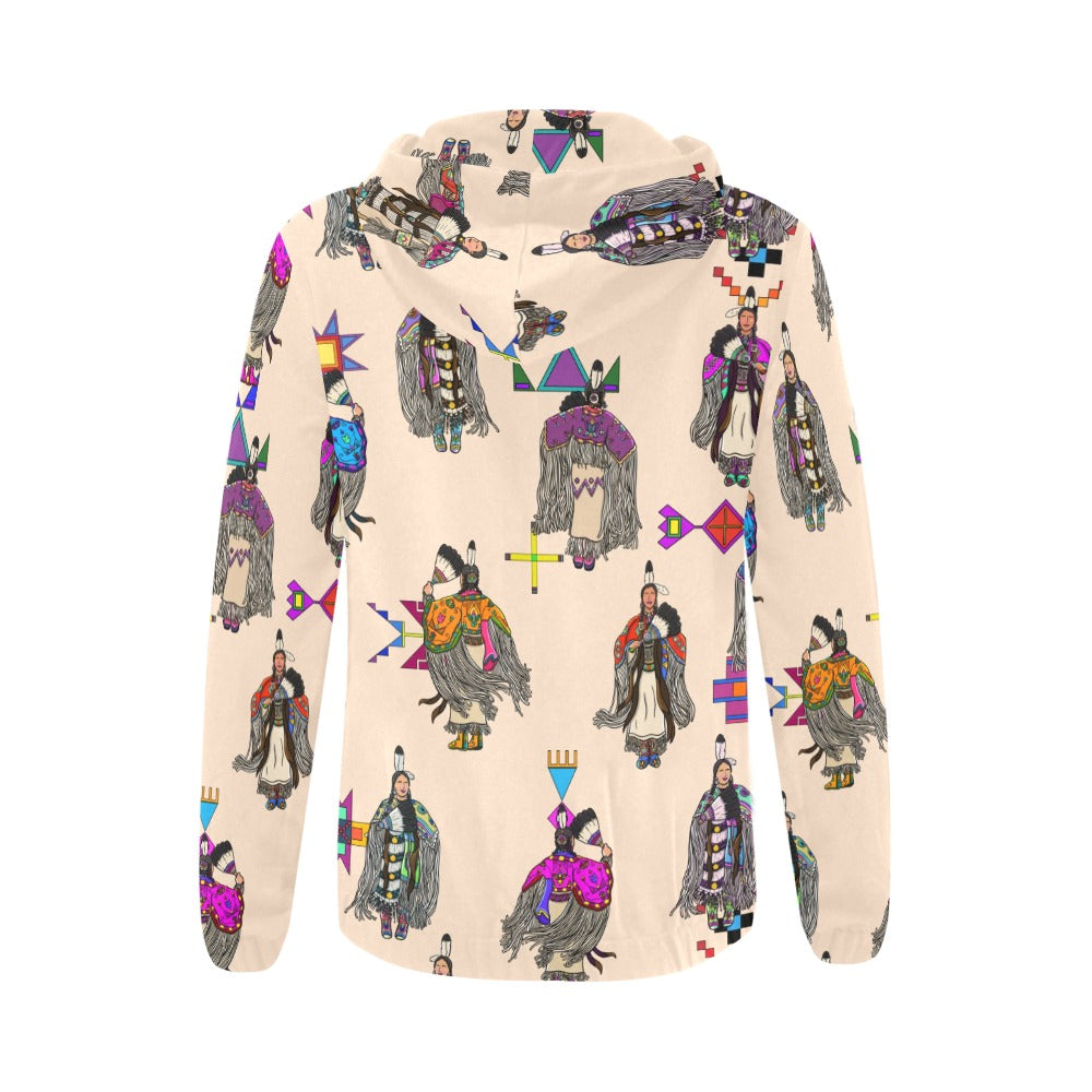 Women's Tradish Dancers  Muslin Full Zip Hoodie for Women