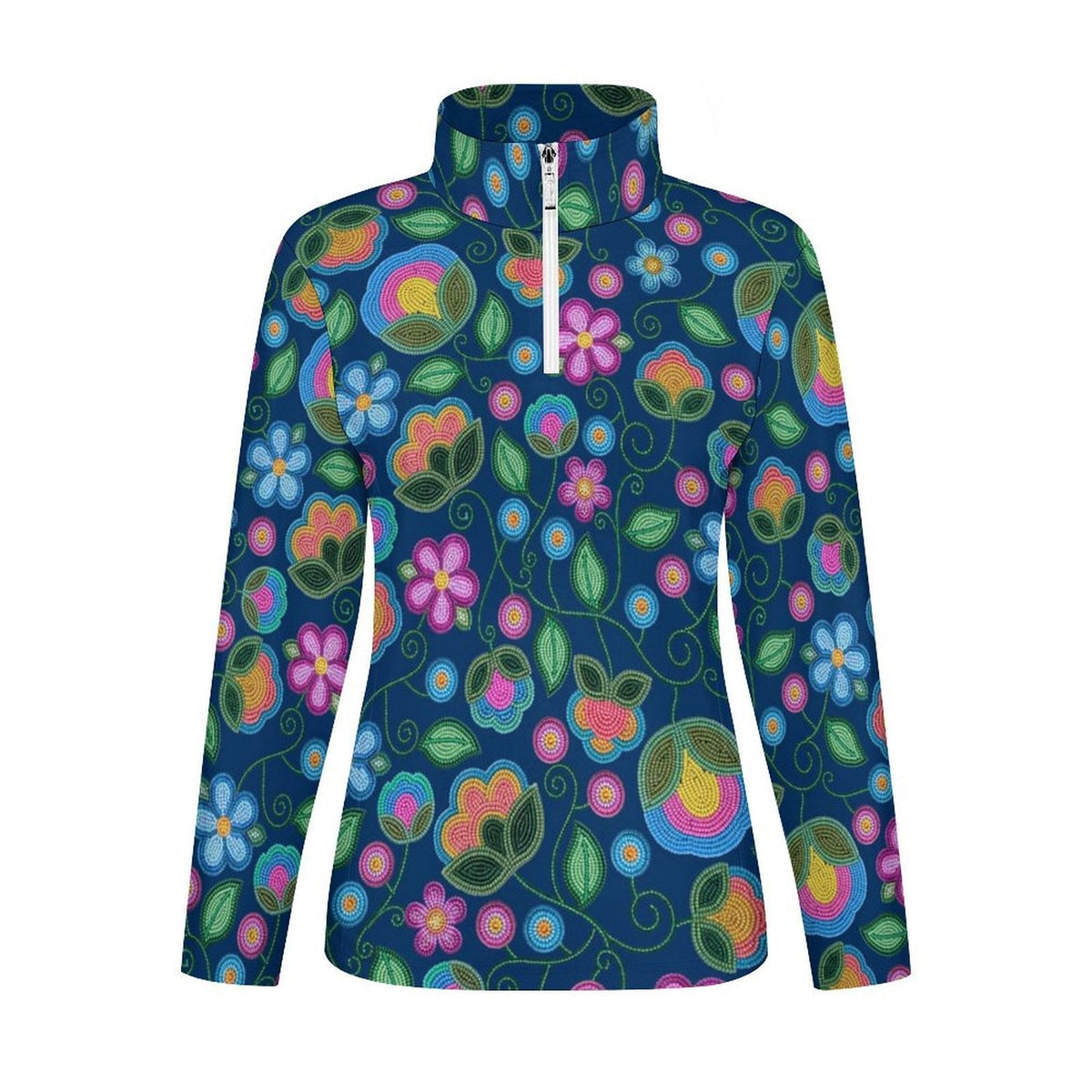 Turquoise Sunbeam Long Sleeve Yoga Shirt – Women's Top by 49 Dzine (image 2)