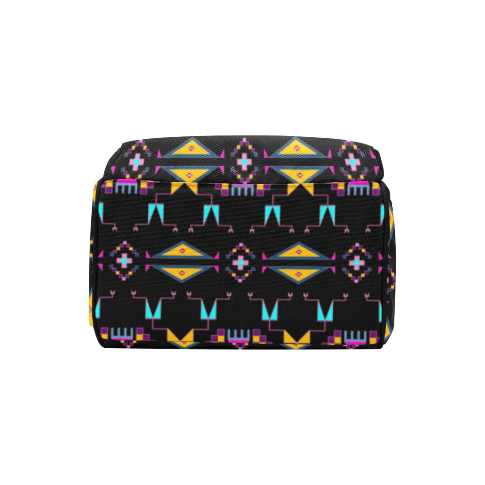 Rite of Passage Black Multi-Function Diaper Backpack