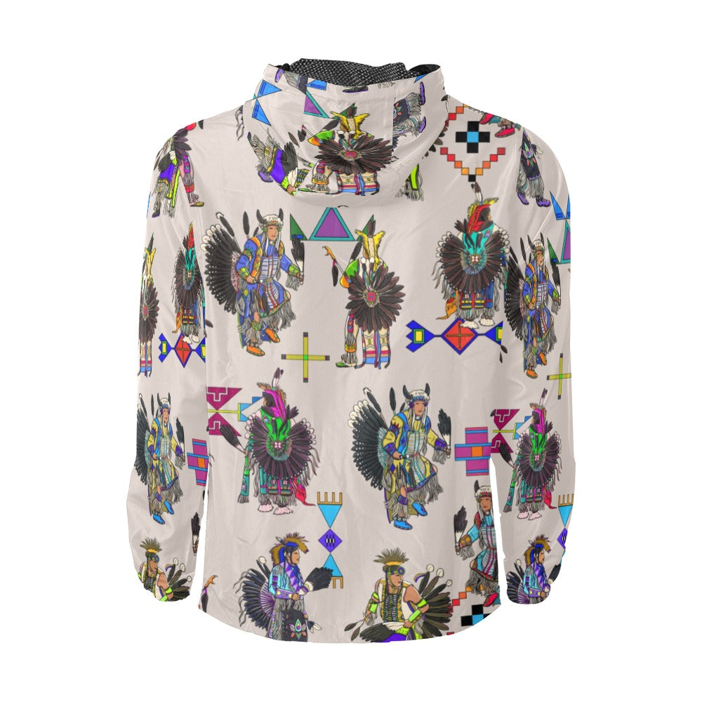 Men's Tradish Dancers Muslin White Men's Windbreaker