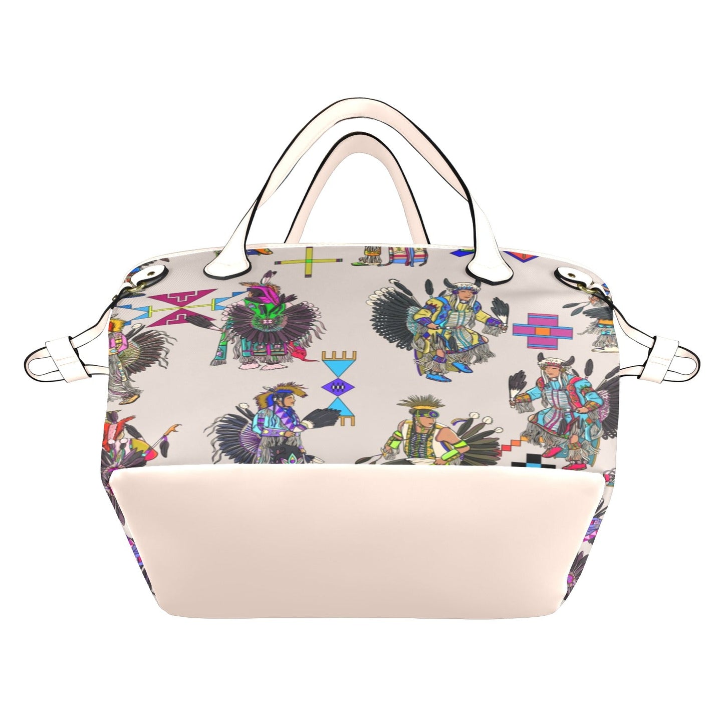 Men's Tradish Dancers Muslin White Clover Canvas Tote Bag