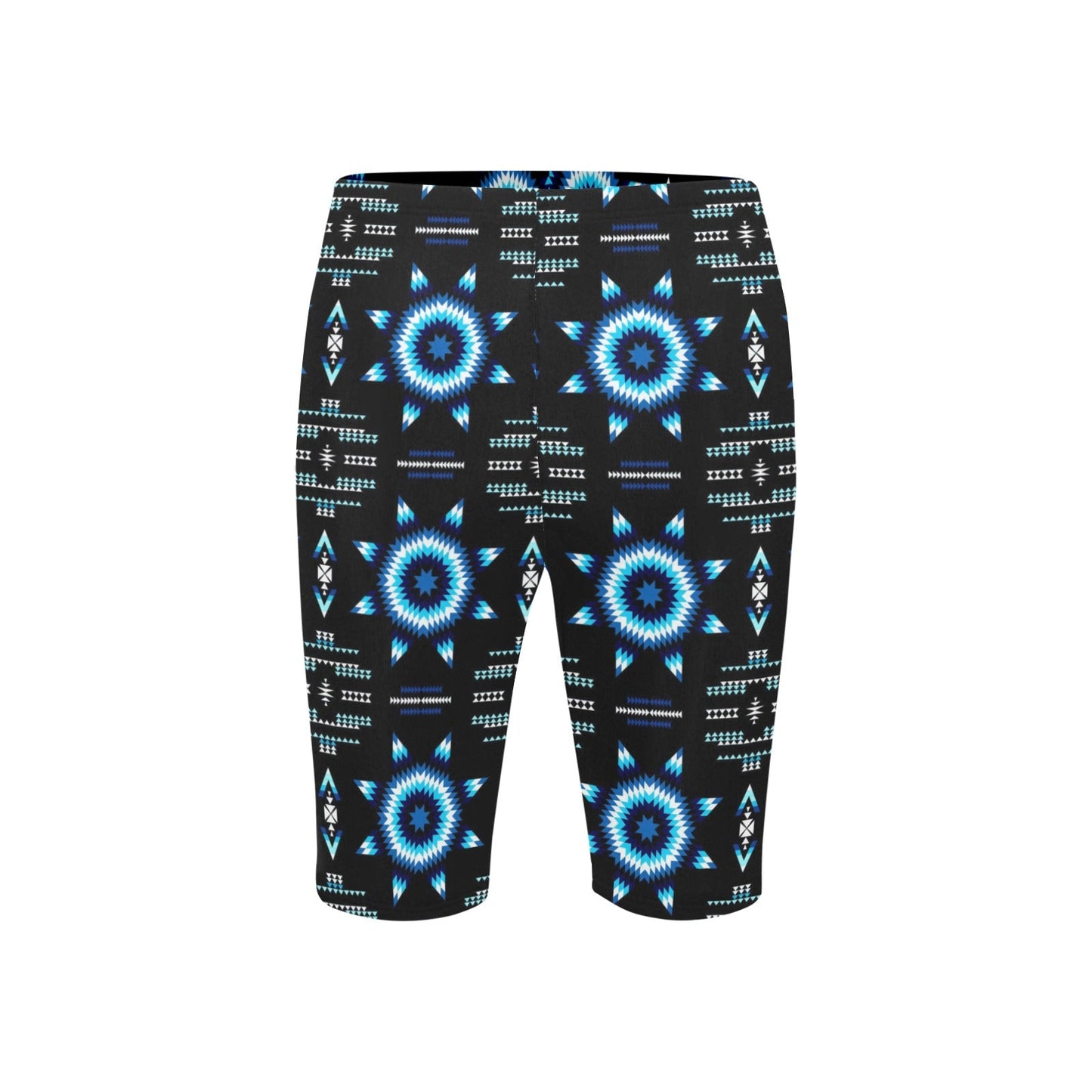 Rising Star Wolf Moon Men's Knee Length Swimming Trunks