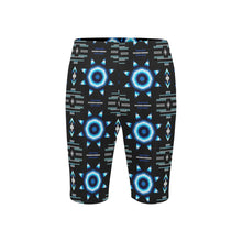 Load image into Gallery viewer, Rising Star Wolf Moon Men&#39;s Knee Length Swimming Trunks
