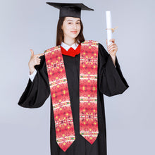 Load image into Gallery viewer, Red Pink Star Graduation Stole
