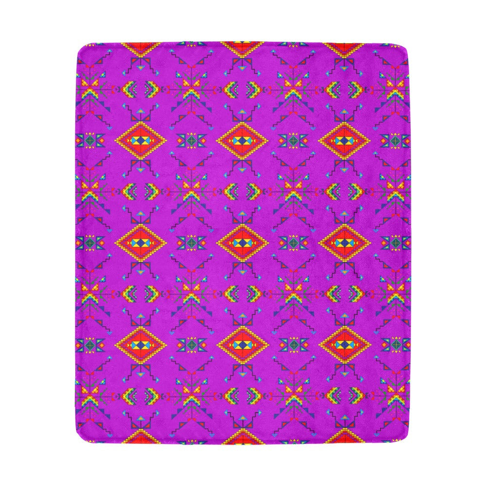Buffalo Jump Purple Ultra-Soft Micro Fleece Blanket 50"x60"