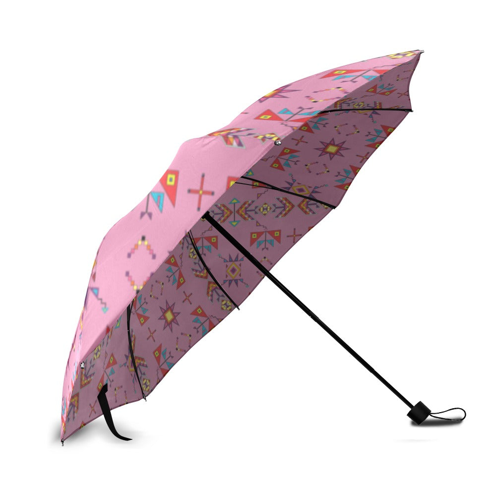 Scattered Generations Pink Foldable Umbrella