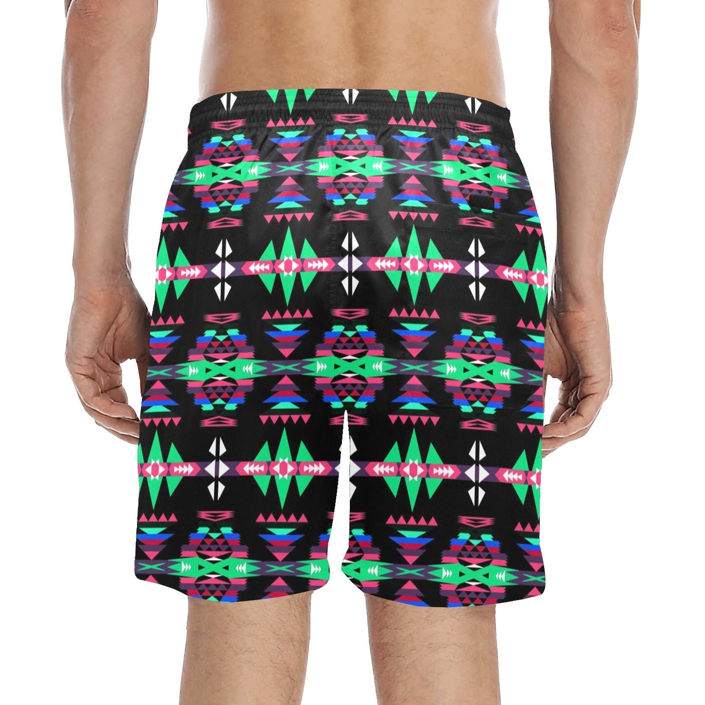 River Trail Journey Men's Mid-Length Beach Shorts