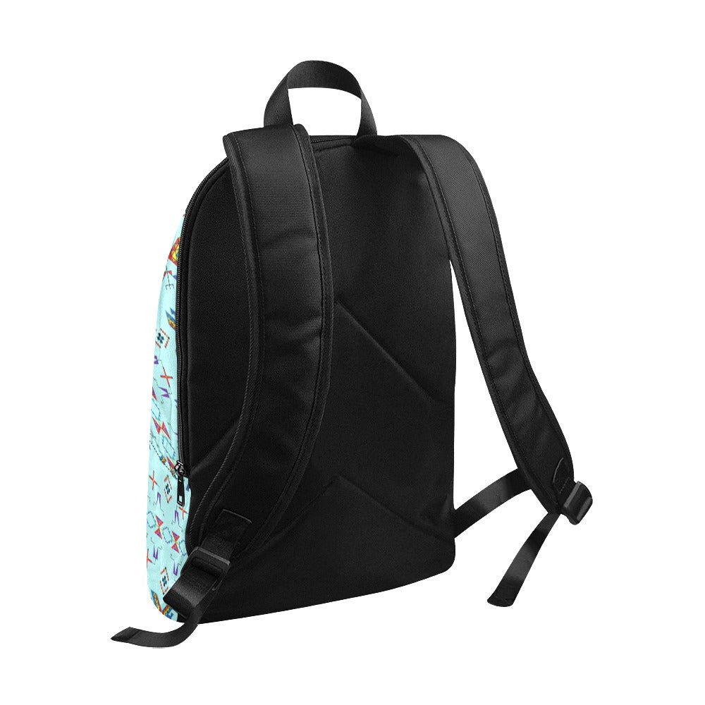 Rainy Chief Rainbow Robin Egg Fabric Backpack for Adult