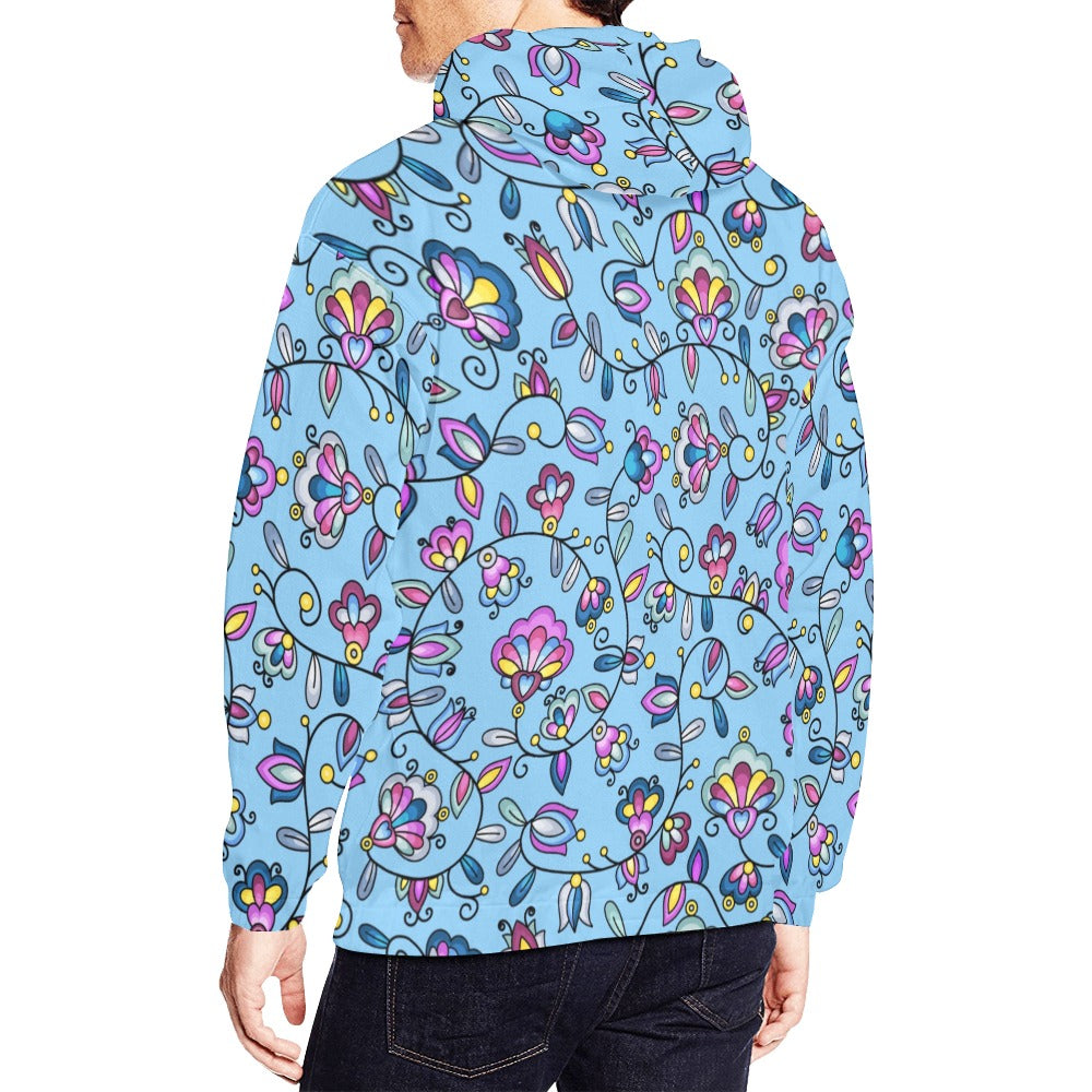 Autumn Bundle Blessing Blue Hoodie for Men